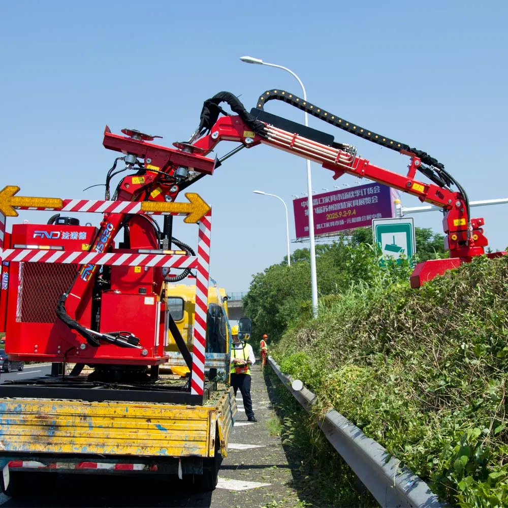 Compact Hydraulic Hedge Cutter with Wireless Remote Control Display