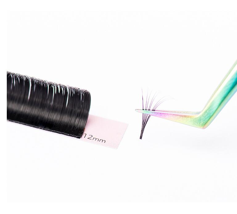 Easy Self Fanning Silk Lash Trays Russian Eyelash Korea Bulk Blooming Easy Fan Eyelash Extension