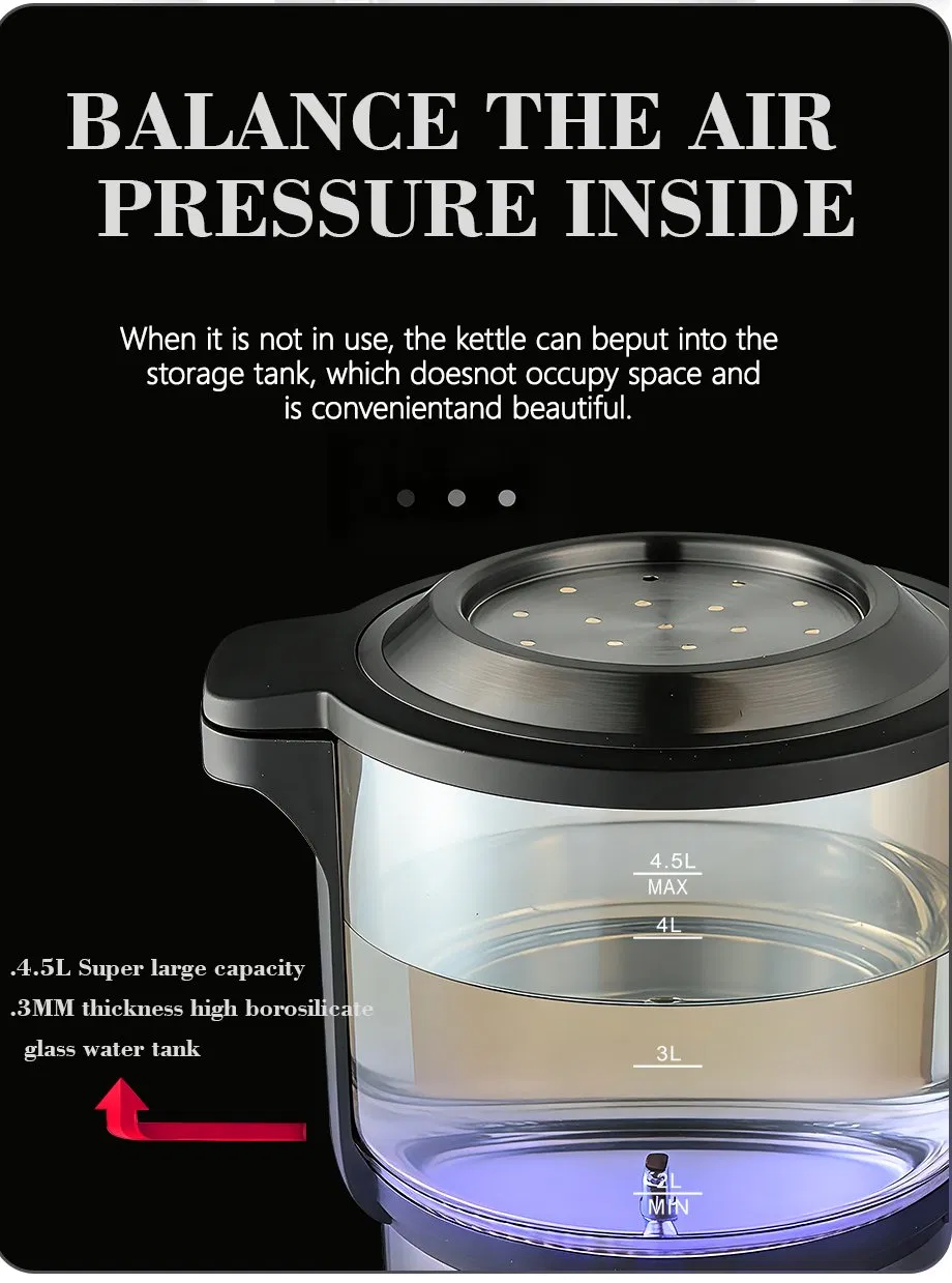 Top Sale Professional Electric Samovar Turkish Tea Boiler 1.1L Top Teapot+4.5L Body Electric Kettle with Keep Warm Tea