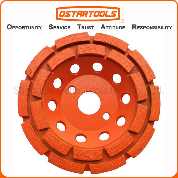 Segment Double Row Cup Grinding Wheel for Concrete, Masonry, Stone