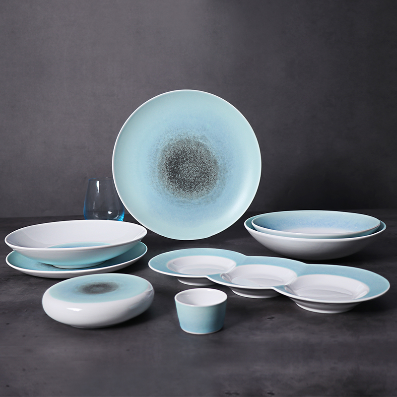Chaozhou Ceramic Plates Sets Italian Dinnerware Tableware French Matte Crockery Dinner Set