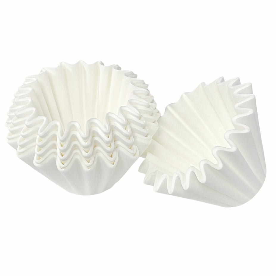 Durable Natural and Wood Pulp Color Basket Bowl Shape Coffee Filter Paper 6-10 Cups Coffee Maker
