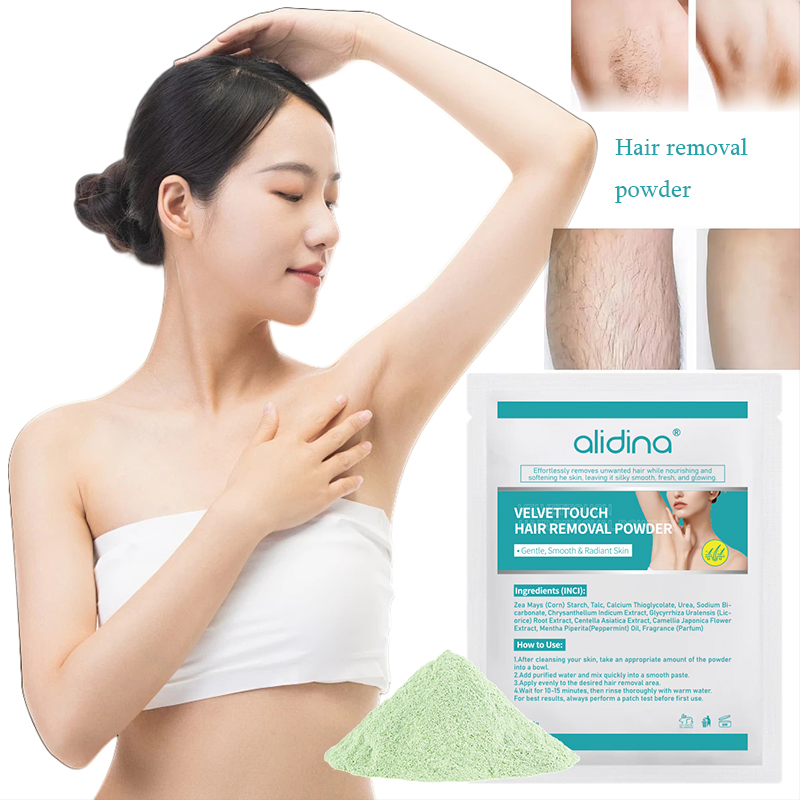 Wholesale Private Label Depilatory Body Hair Removal Powder Hair Stop Products High Quality Effective for Man and Woman