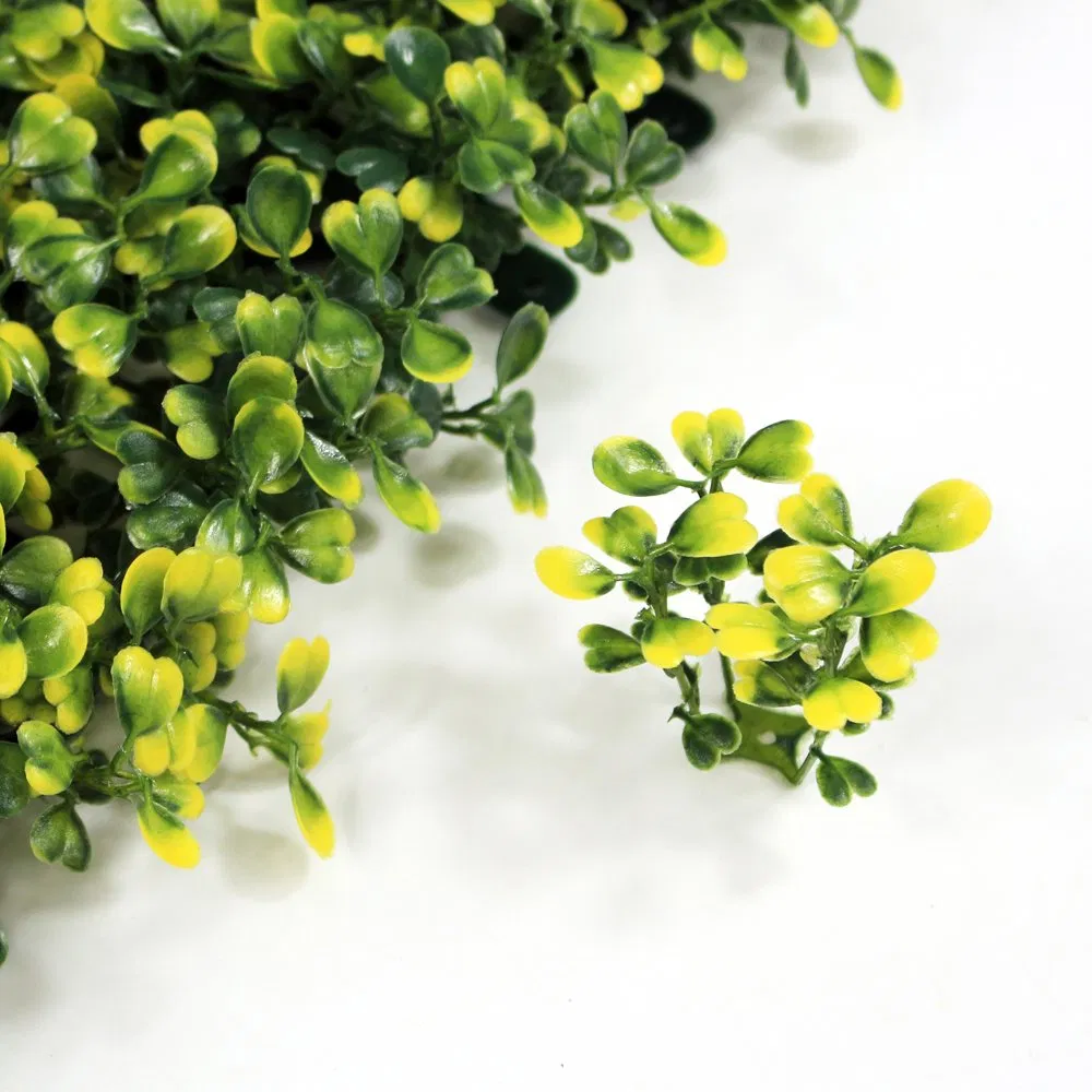 Garden Decoration PVC Coated Yellow Artificial Boxwoood Hedge Fencing