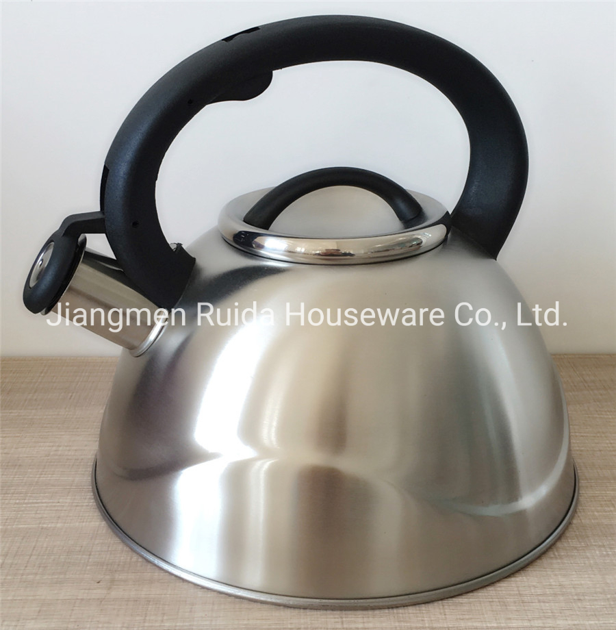 3.0 Liter Stainless Steel Kitchenware Set Teapot with Fixable Handles in Black Color and High Polishing of Body