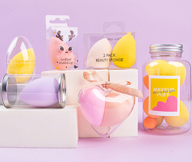 Custom Logo Soft Tear Drop Latex Free Makeup Applicator Sponge 3D Blender Beauty Cosmetic Face Makeup Sponge
