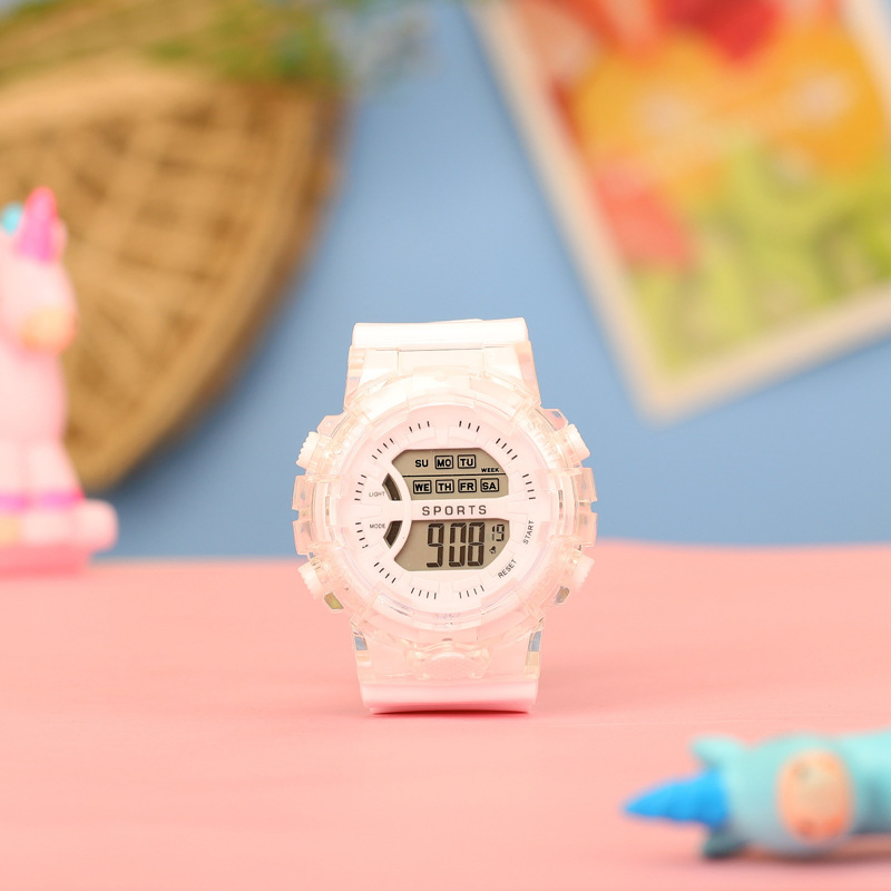 Unisex Silicone Waterproof Sports Student LED Watches