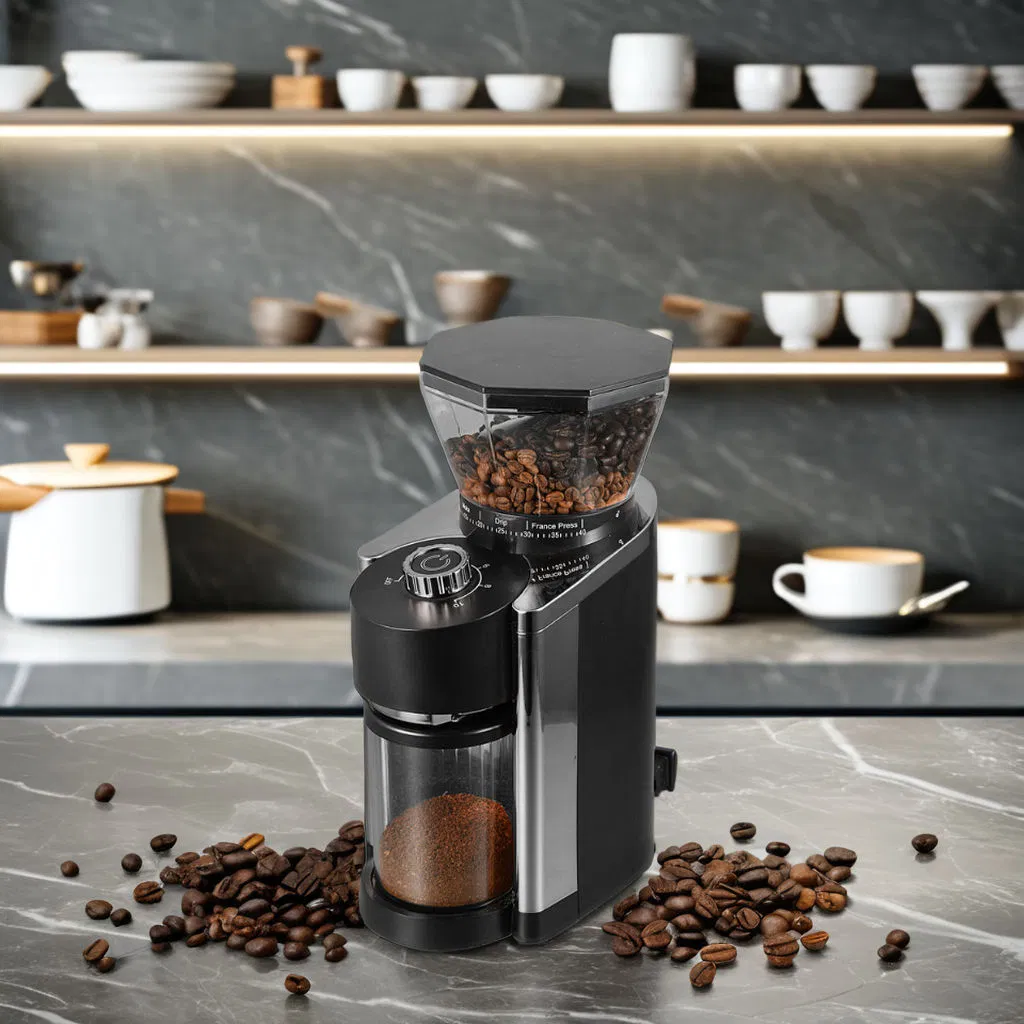 Home Stainless Steel Burr Portable Electric Conical Coffee Bean Grinder Espresso Grinder