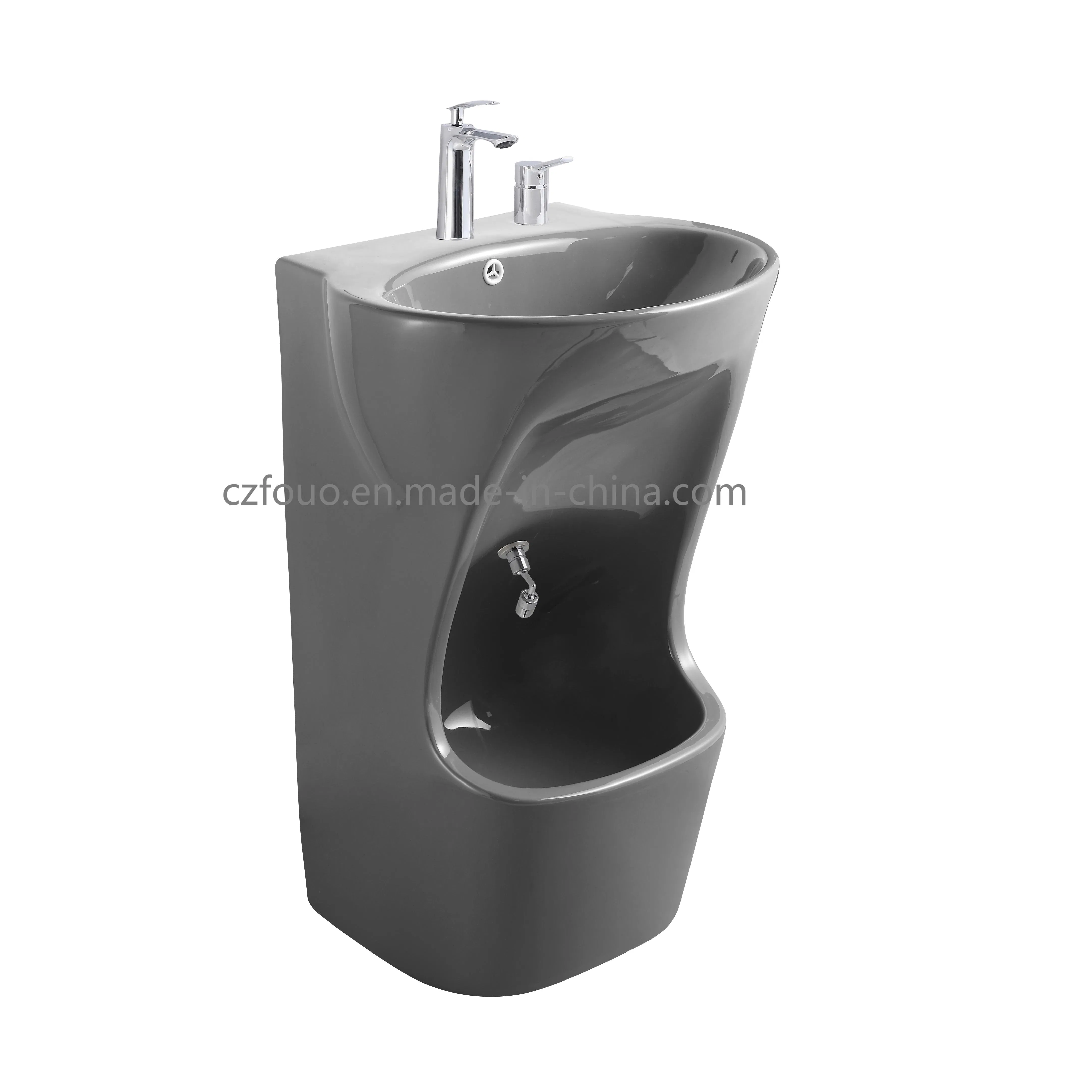 Muslim Basin Wudu Basin Wash Foot Arabia Sink Unique Modern Double Level Wash Basin Stand Pedestal Whole Set Accessory Basin