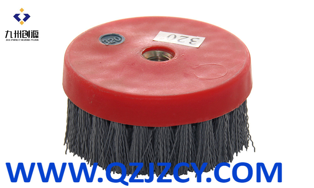 4"-14 Teeth Diamond Abrasive Brush for Stone Polishing