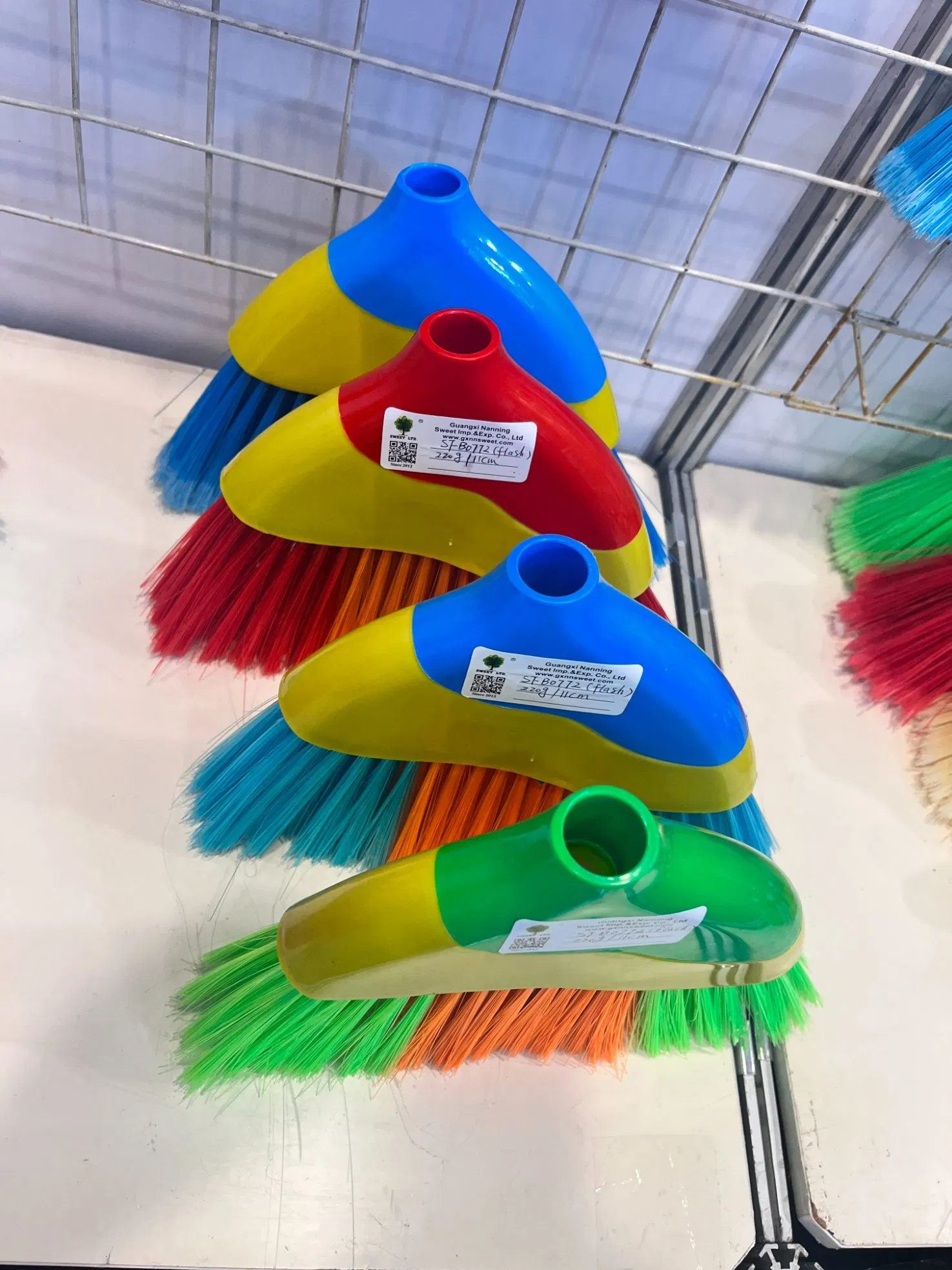 High Quality Angle Broom with Wooden Stick