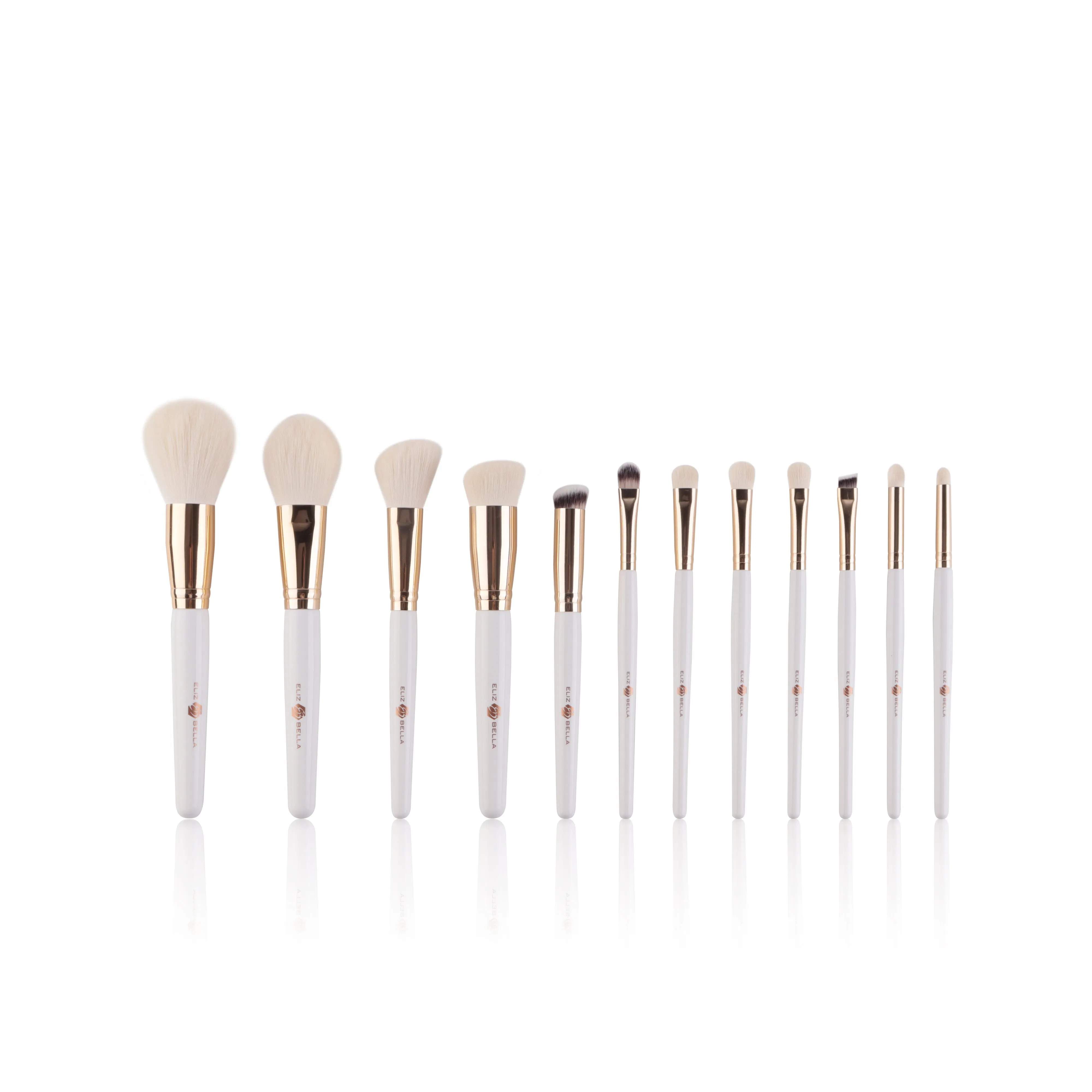 High Quality Makeup Brush Set 12PCS Synthetic Hair Foundation Blush Brush Logo Customized