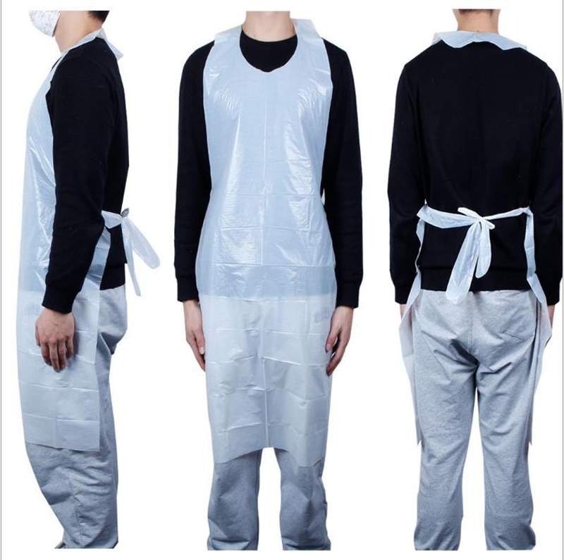 Disposable Plastic PE Transparent Flat Apron