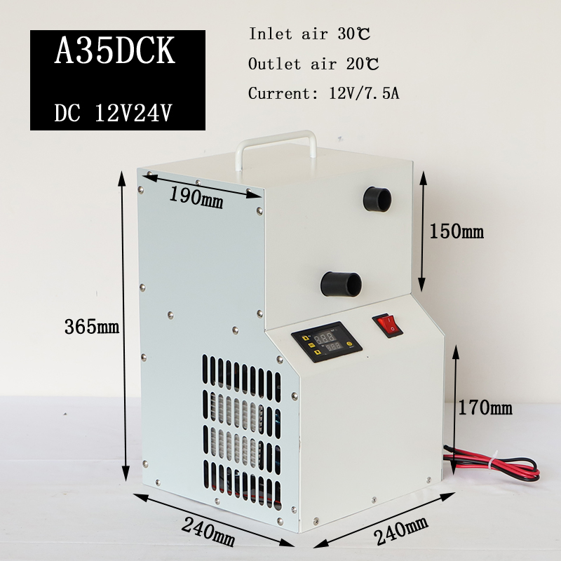 Purswave A35dck DC 12V24V Mini Air Cooler Refrigeration Units Air Cooled Compressor Units Small Portable Air Conditioner Units Tiny Compressor