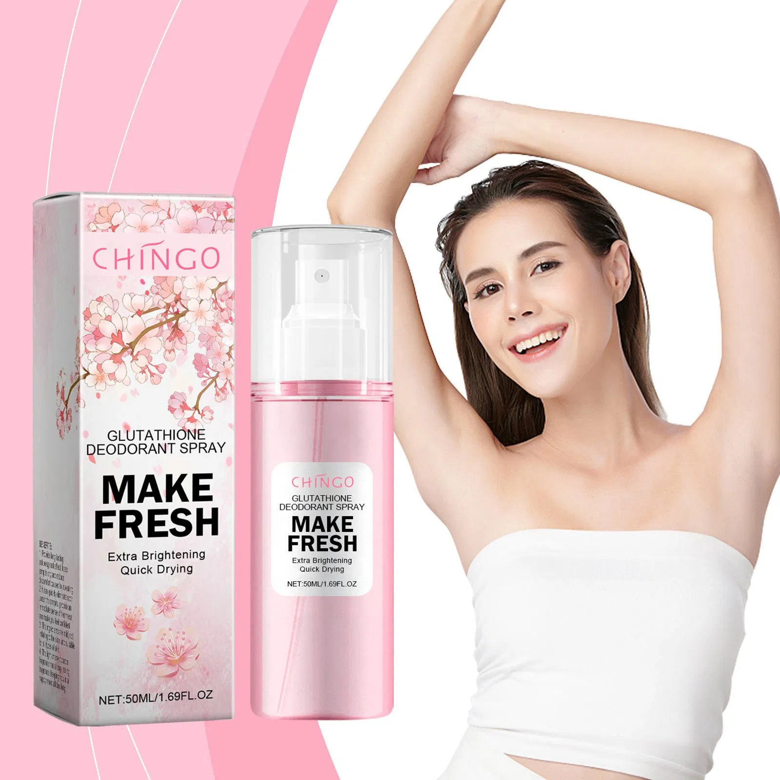 Underarm Deodorant Spray Refreshing Removal Odor Body Care Long Lasting