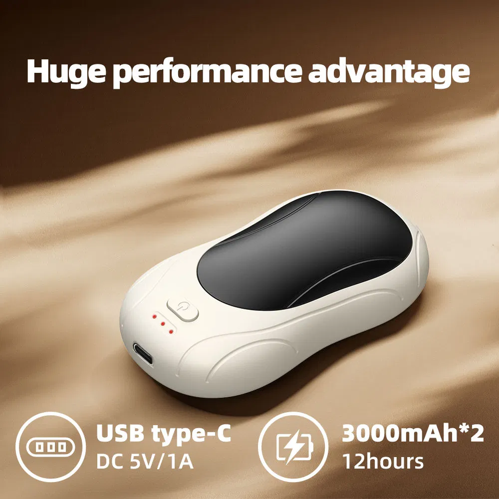 Mini Digital Display USB Charging Hands Warmer Promotion Christmas Gift