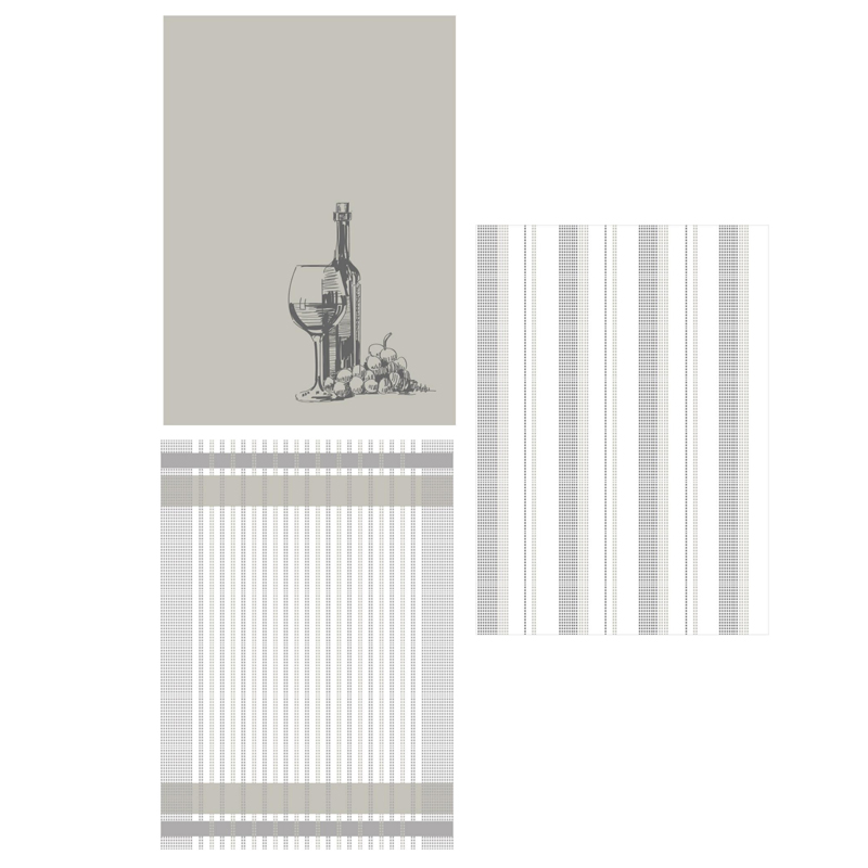 100% Cotton Terry Kitchen Dish Cloth & Towel Set