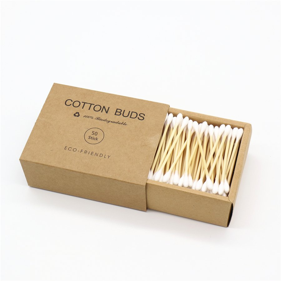 Paper Box Bamboo Cotton Swabs Buds