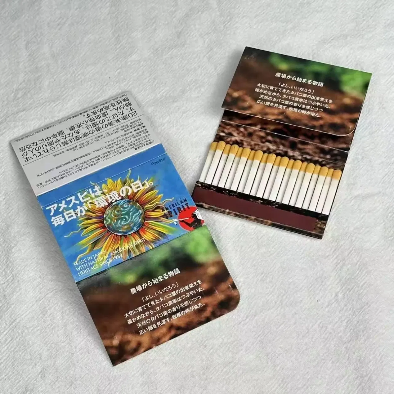 Different Matches Tip Colors Print Logo on Matchsticks Design Match for Cigar Boxed Matches with Custom Paper Matchbook