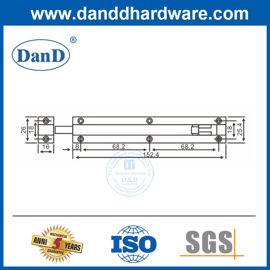 Decorative Door Hardware Brass Tower Bolts Suppliers