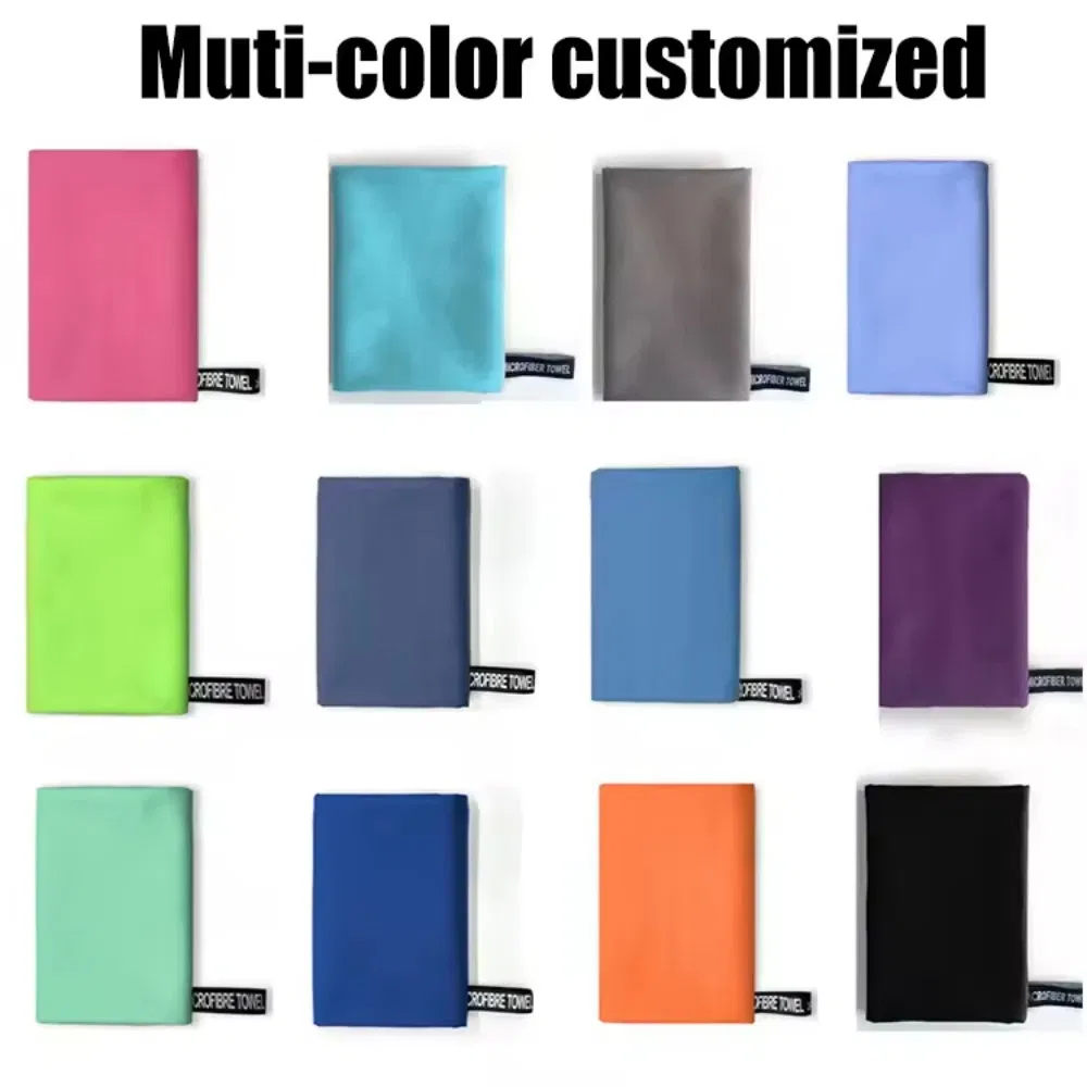 Breathable Quick Dry Sand Free Sweat Absorbent Workout Fitness Gym Sport Towels Custom Printed Logo Microfiber Sport Towel
