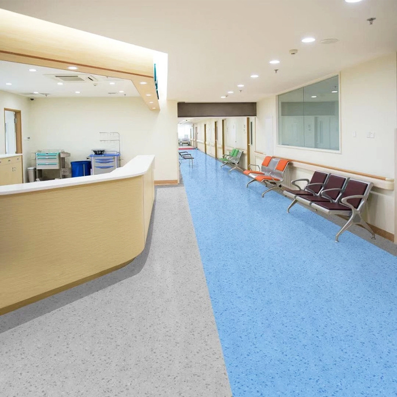 2mm Antibacterial Low Price Linoleum Vinly Homogeneous PVC Flooring Roll