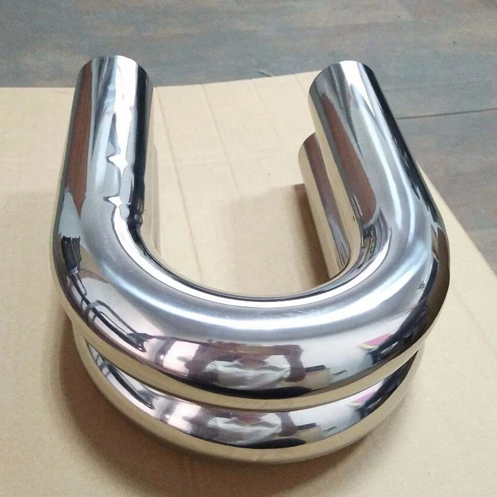 Manufacturer Polish Stainless Steel 180 Degree Exhaust Tubing U Bend