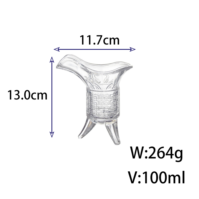 Chinese Ancient Emperor Wine Glass Liquor Whiskey Wine Short Cup Glass Tumbler