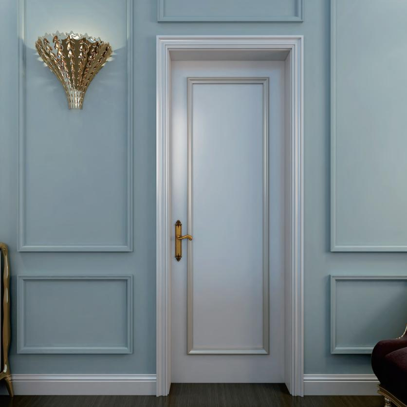 Kojo Interior Bedroom WPC Panel Door - Restroom Suitable, 40mm Thickness, 10PCS MOQ