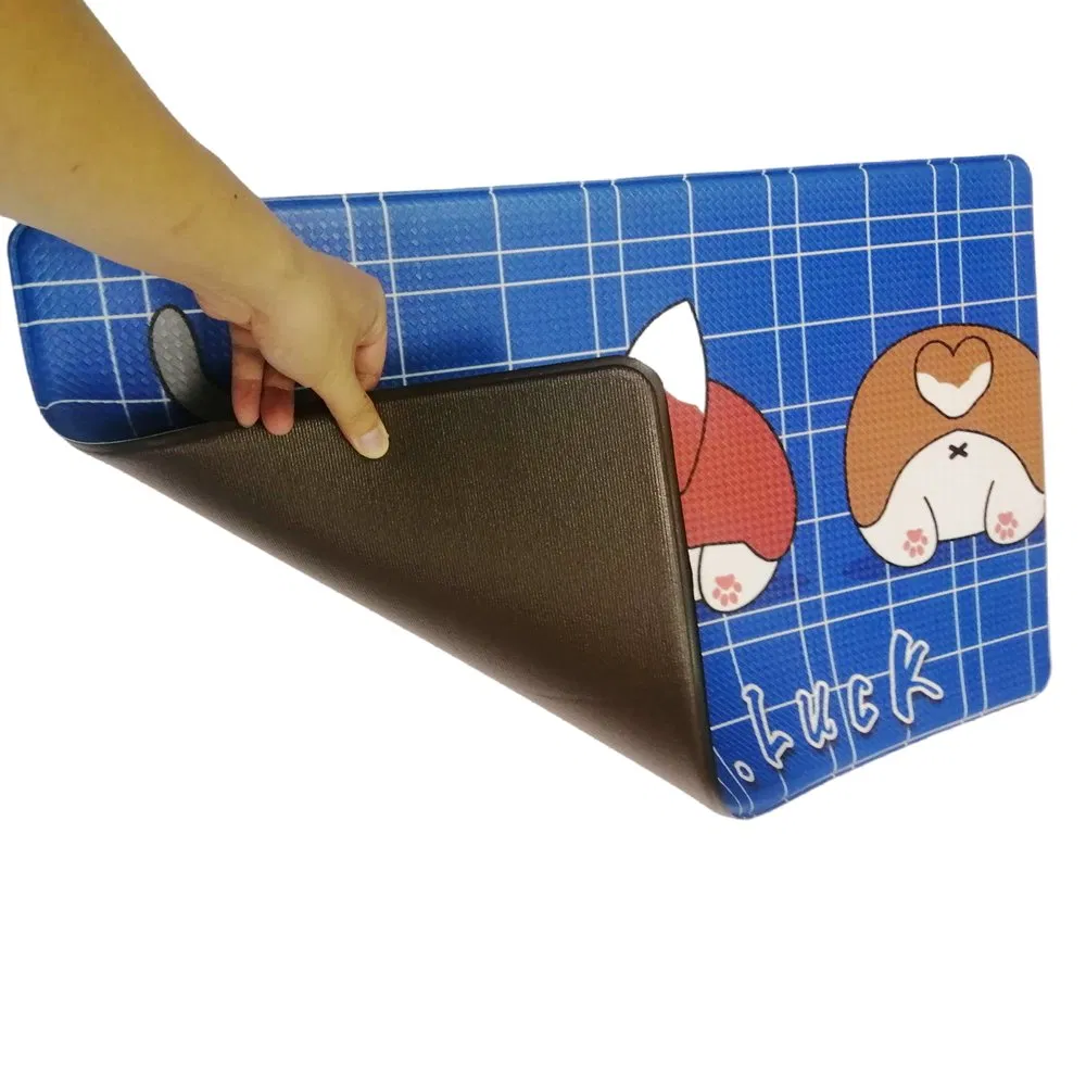 Factory Wholesale Custom Pattern Waterproof Anti Slip Bathroom Kitchen Carpet Anti Fatigue Kitchen Floor Mat