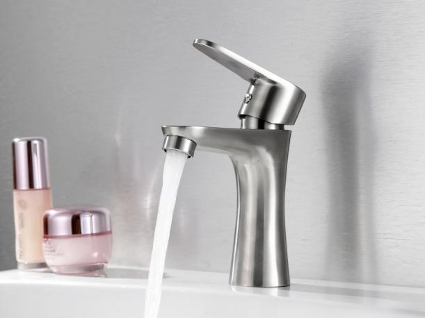 Basin Faucet Mixer Deck Mounted Faucets Stainless Steel Bathroom Tap