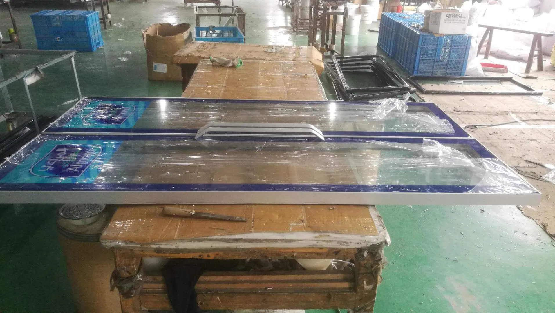 Transparent Double Layers Low-E Glass Beverage Display Fridge Glass Door