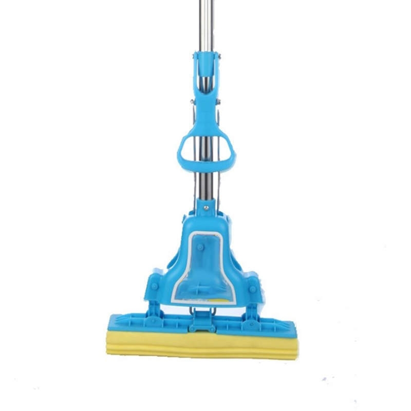 Folded Rubber Cotton Mop Sponge Big Shell Bucket Towing Squeeze Water Stainless Steel Mop