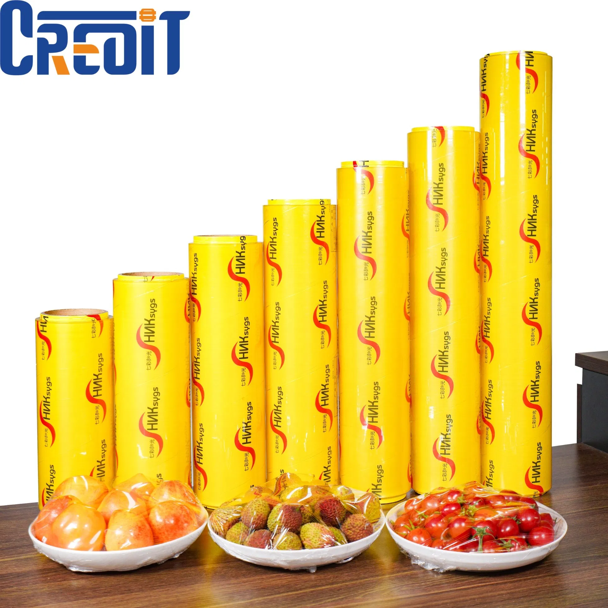 Customized Food Grade 11mic PVC Cling Film Factory Direct Supply
