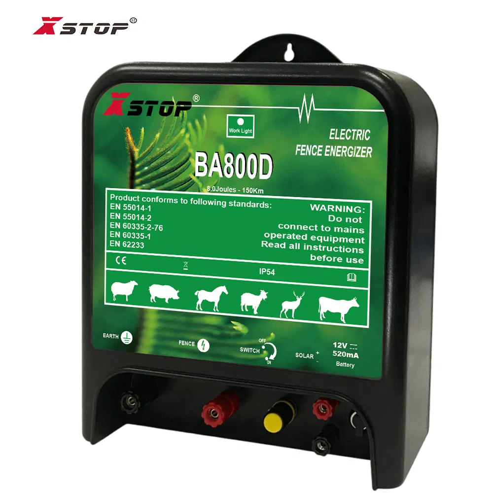 Xstop Electric Fence Energizer 8 Joules 150 Km Fence LED Energizer