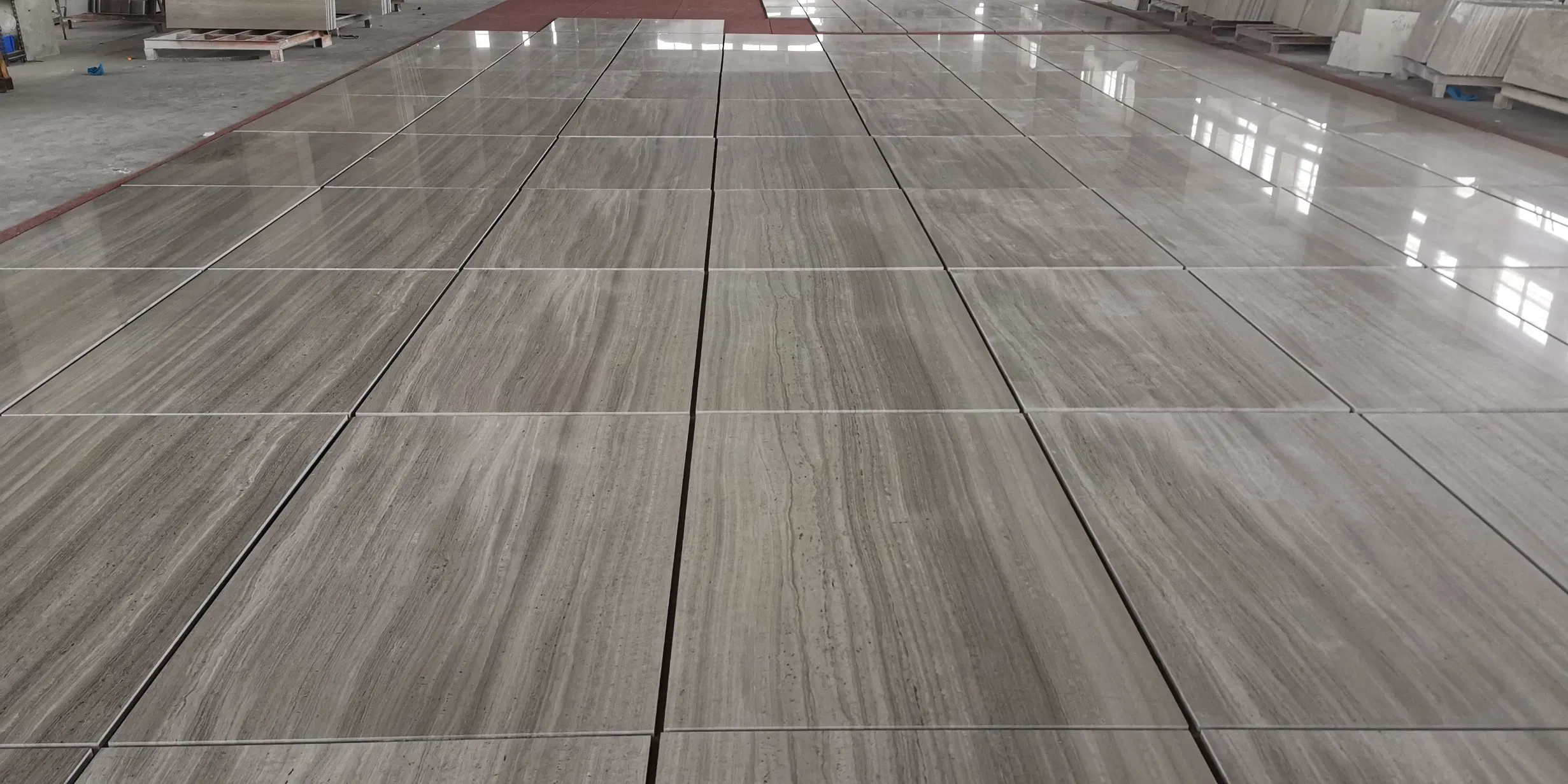 Natural Stone Marble Grey Wood Marble Decoration Material for Wall Cladding