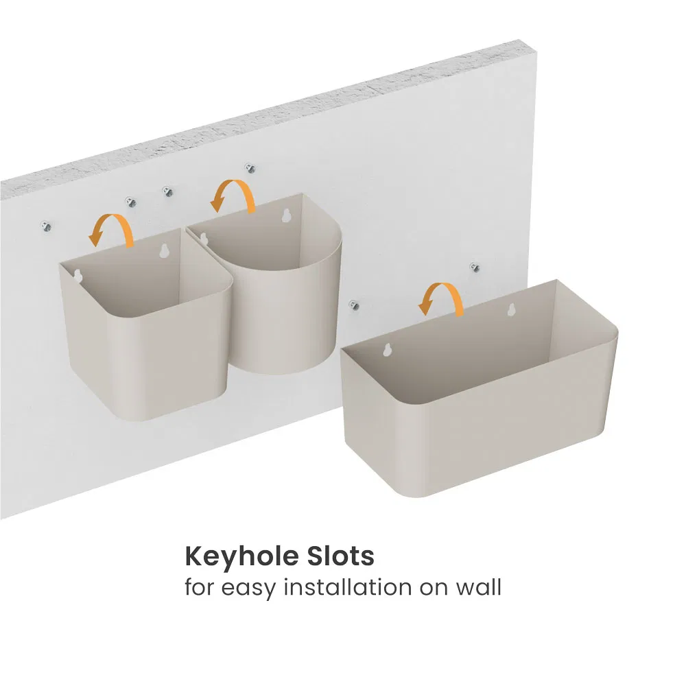 Indoor Plants Metal Wall Planter Floating Shelve Plant Box Shelf Stand Rectangle Mount Planters for Succulent Home Office Garden