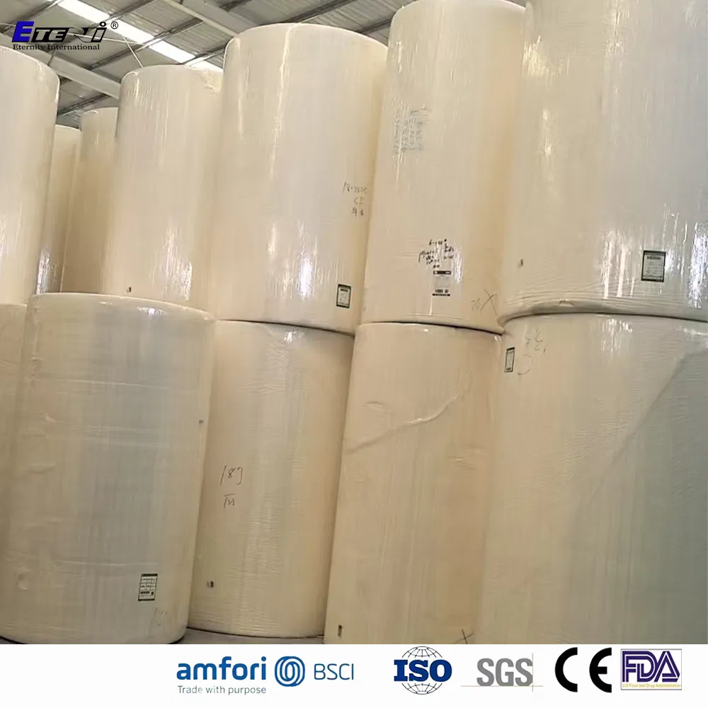 Standard Bamboo Pulp OEM Rolls Tissue Paper Ecf Mother Jumbo Roll in China