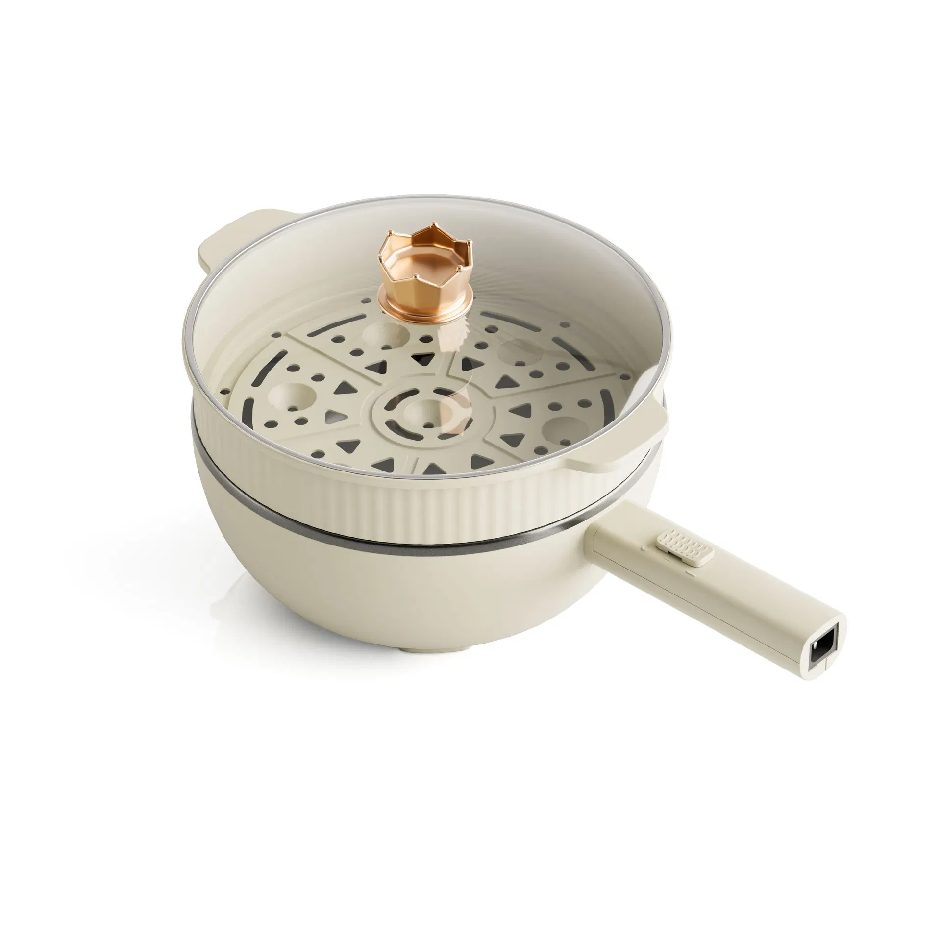 Electric Frying Pan Cooker Mini Electric Frying Pan Electric Frying Pan Steam Electric Frying Pan with Steamer Non Stick Electric Frying Pan