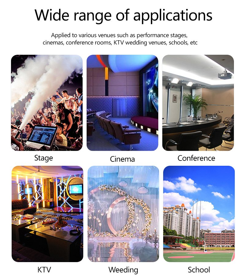 OEM Factory Price Sound Equipment Class D 1u 2u Professional Digital Stereo Switching Audio Power Amplifier for High End Audio Sound System Bar Stage Speakers