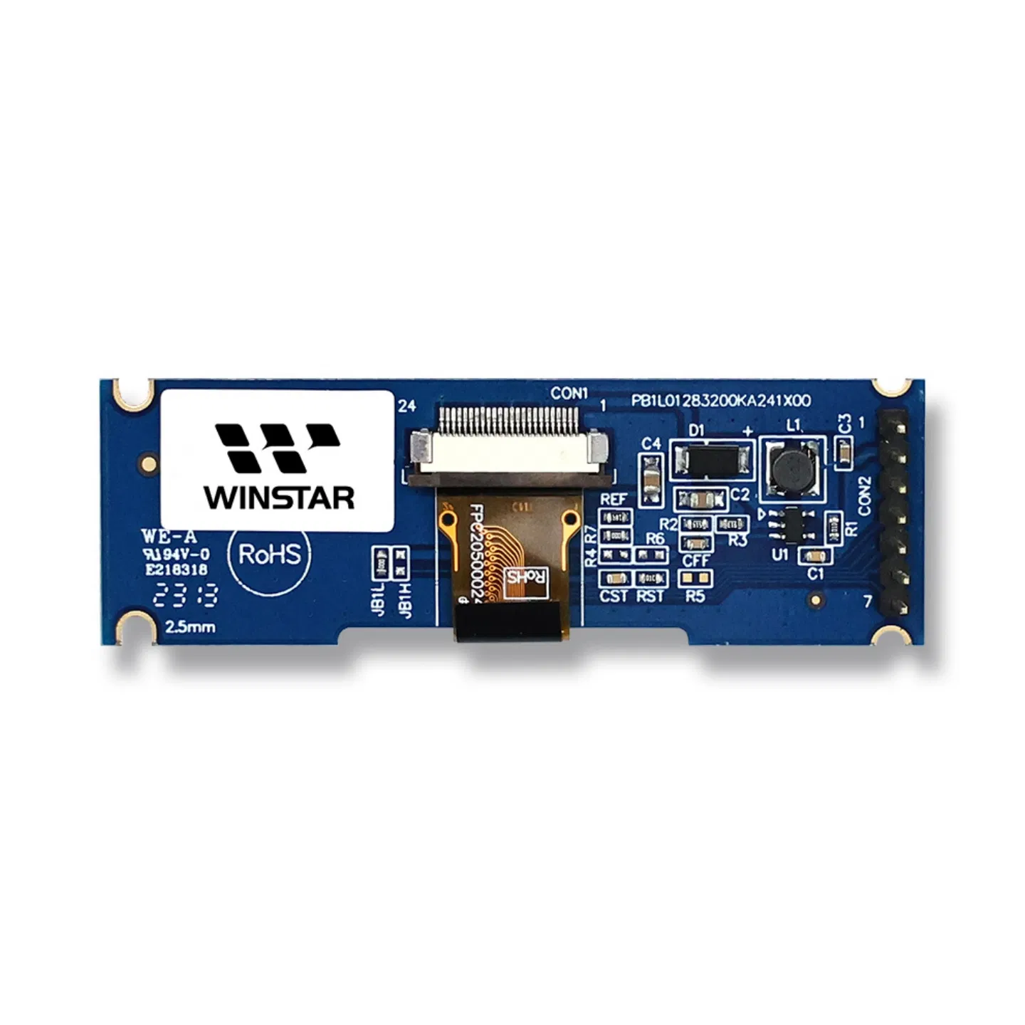 Winstar 2 inch OLED Display Module 128x32 COG Design with PCB (WEA012832K)