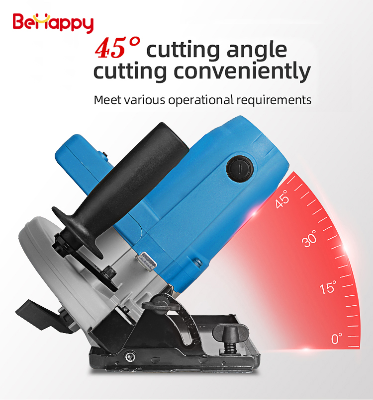 Behappy 20V Cordless Circular Saw Electric Wood Cutting Machine Lithium Battery Power Tools