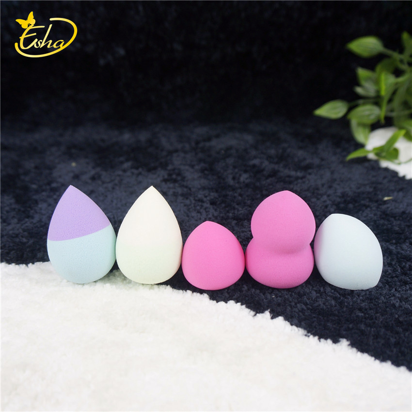 Wet and Dry Mini Beauty Eggs Makeup Facial Cosmetic Sponge Hydrophilic Water-Drop Puff Set