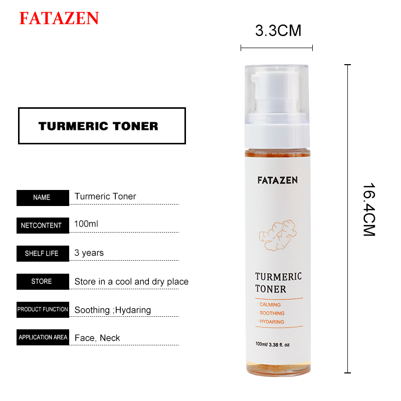Acne Savior Natural Organic Deep Hydrating Pore Shrinking Turmeric Facial Toner spray