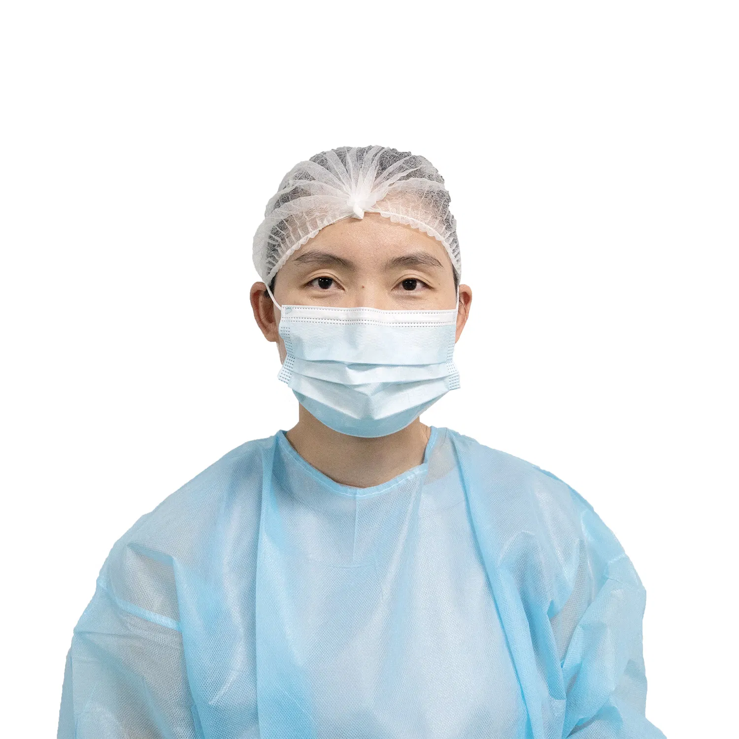 21" Disposable Hairnet Non Woven Clip Cap for Beauty Salon