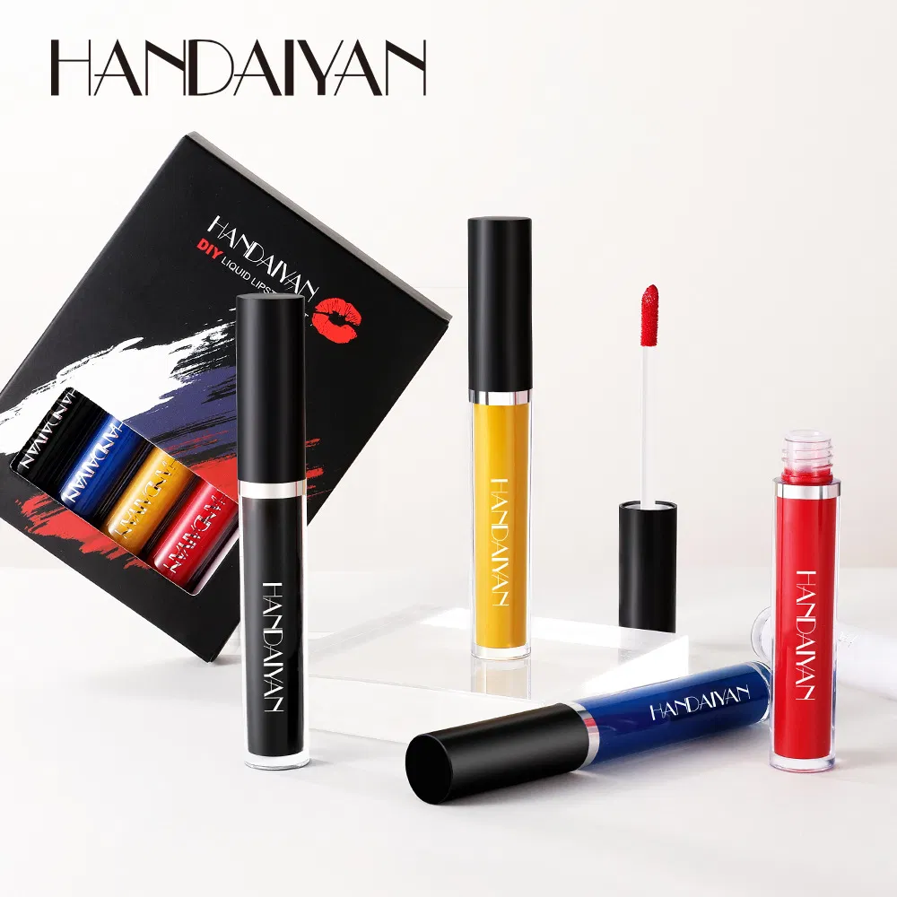 Matte 5 Color Lip Glaze Set DIY Lipstick Hand Color Lip Gloss Easy Color Makeup
