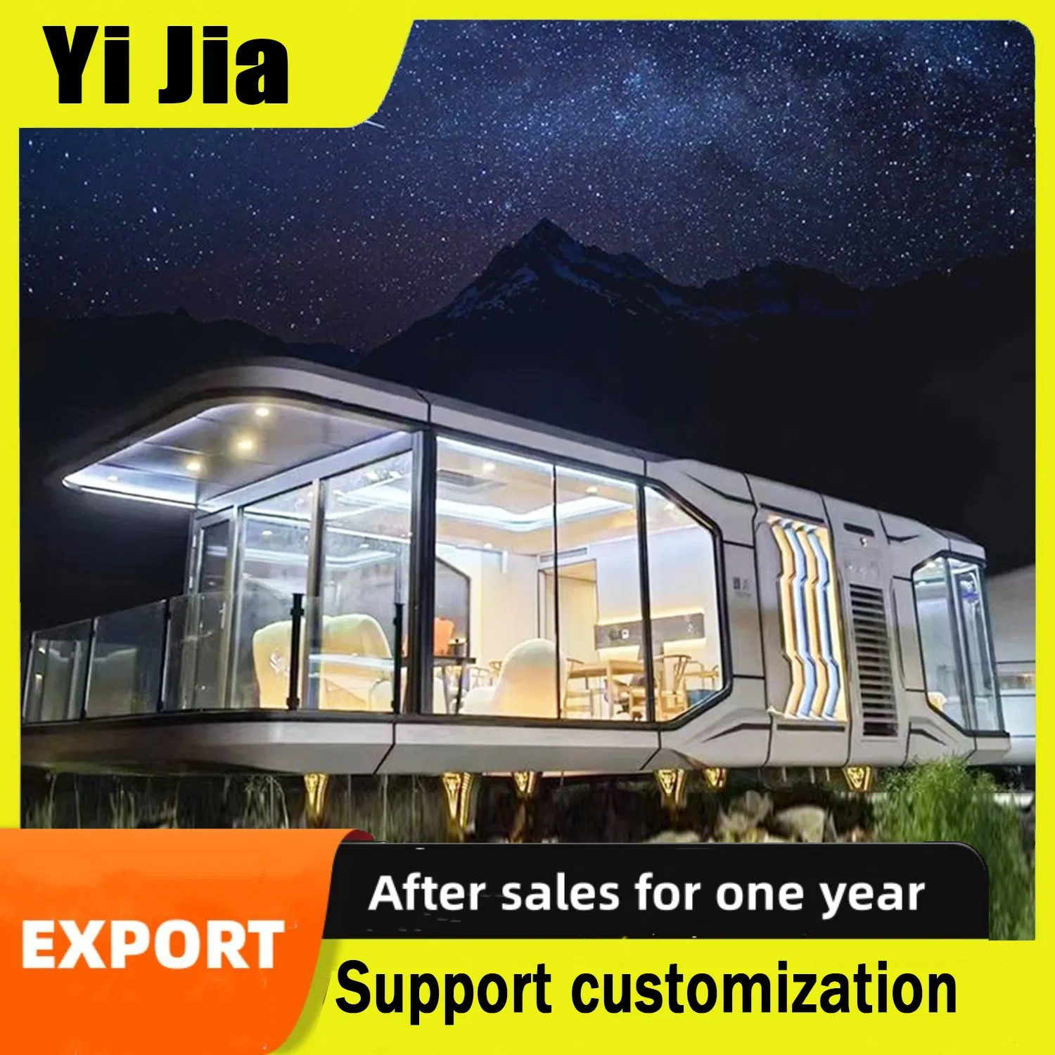 Made in China Prefabricated Capsule Room Luxury Temporary Housing for Tourist Hotels, Hotels, Natural Scenic Spots