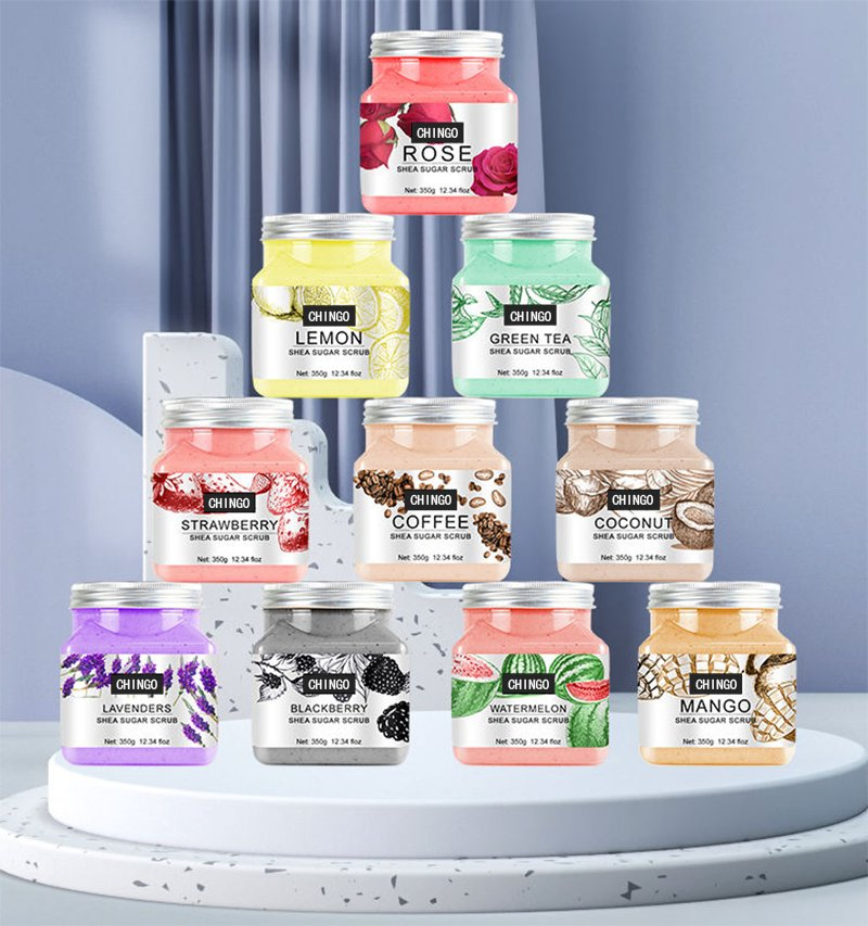 Exfoliating Body Scrub Removes Dead Dry Skin for Softening Hydrating Nourishing Skin