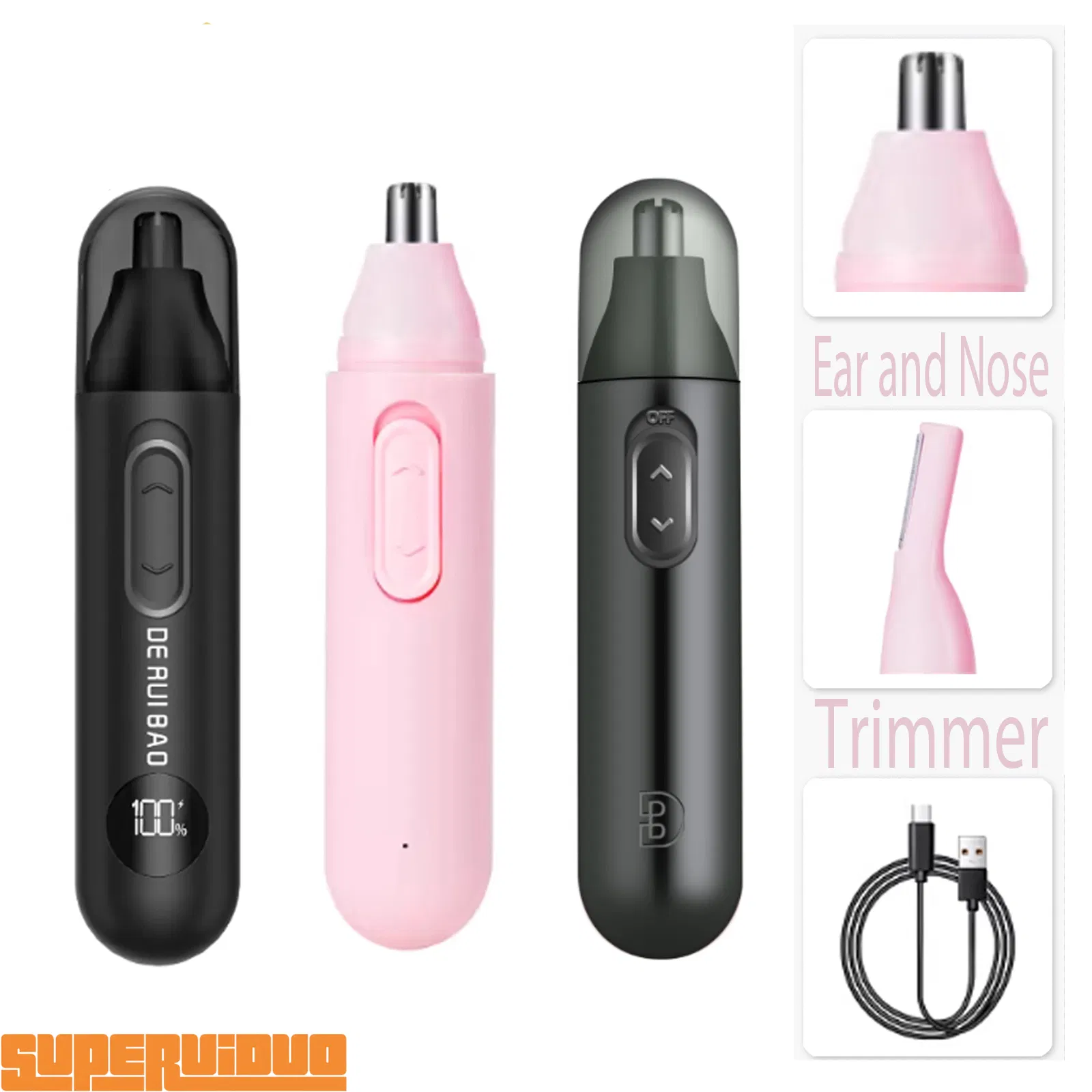 Anti-Corrosion Stainless Steel Tip Nose Hair Trimmer