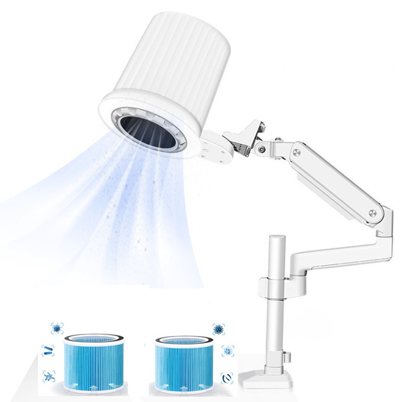 2029 Overhead Pedicure Manicure Nail Vacuum Cleaner Dust Collector with Light